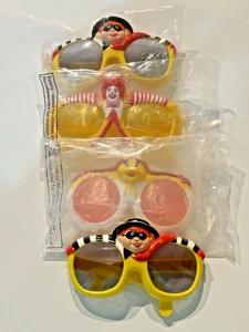 Lotto 4 occhiali da sole giocattolo McDonald's Happy Meal vintage anni 80 Grimace Ronald 3-NUOVI - Foto 1 di 14