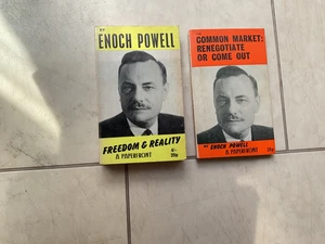 Enoch Powell -1969 FREEDOM & REALITY ( Rivers of Blood ) + COMMON MARKET - Picture 1 of 2