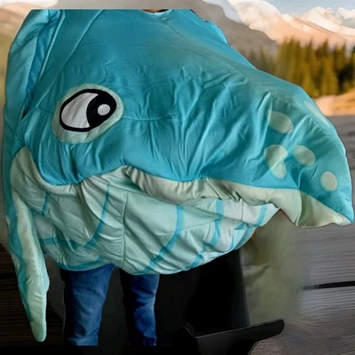 Disfraz de Tiburón 🦈Halloween Adulto🎃 ✨️IMPRESIONANTE ✨️EX. Estado Horzitional  Foto 1 de 4