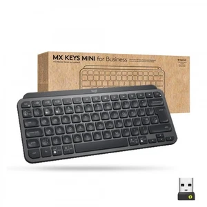 Klawisze Logitech MX Mini klawiatura bezprzewodowa Bluetooth RF QWERTY US Intl Grafit - Zdjęcie 1 z 6