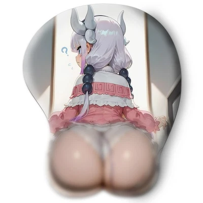 3D butt Anime Mouse Pad with Wrist Rest by Dragon Maid Kanna Kamui #02 - Image 1 of 2