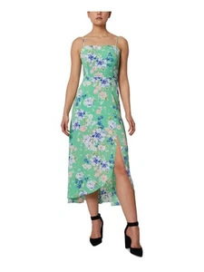 BCBGENERATION Womens Ponte-knit Leg Slit Hem Spaghetti Strap Midi Dress - Picture 1 of 6