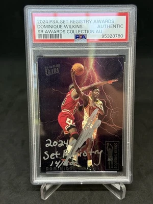 PSA Set Registry Awards Dominique Wilkins Auto /300 1993-94 Ultra Scoring Kings - Image 1 of 4