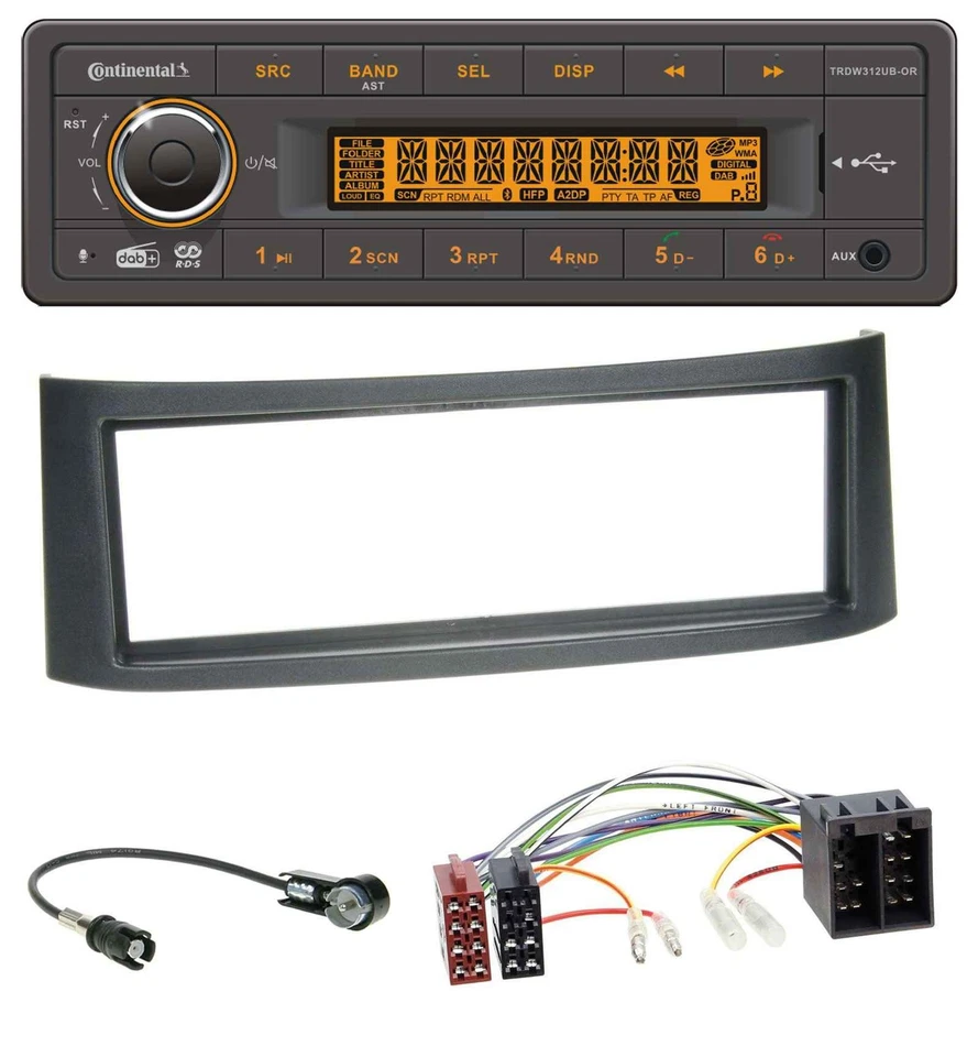 Continental Bluetooth MP3 USB DAB Autoradio für Smart Roadster (452) - Bild 1 von 4