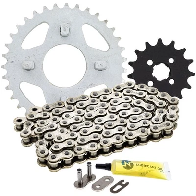 Sprocket Chain Set for Honda CT70 ST70 CL70 15/35 Tooth 420 Rear Front Combo Kit - Image 1 of 4