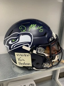 DK Metcalf Seattle Seahawks Signed Speed Flex Helmet Oakley Visor BAS COA - Picture 1 of 4