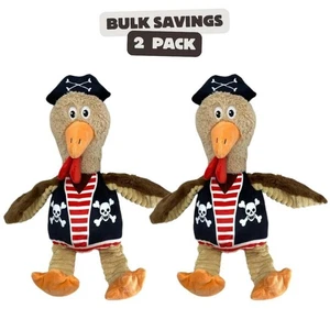 2 x Brand New Pirate Chicken Dog Toy - Picture 1 of 4