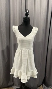 Anthropologie Maeve striped ruffle dress size 6 - Picture 1 of 3