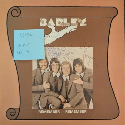 Barley Remember Remember Vinyl Record VG+/VG SRTM75348 1975 Foto 1 de 2