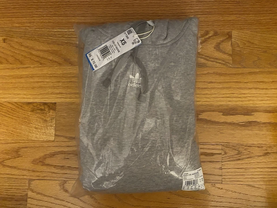 Adidas Originals Women's Large ESS OS Oversized Logo Pullover Hoodie IY7345