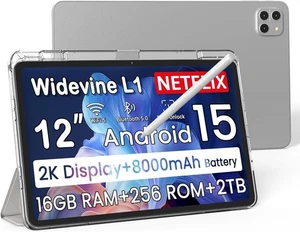 CKYPAD 12 Inch Android 15 Drawing Tablet, Anti-Glare, 16+256 Gb, 8000mAh, 4096 - Picture 1 of 7