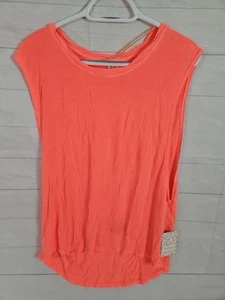 Camiseta sin mangas Free People talla pequeña mandarina naranja ligera camiseta muscular - Imagen 1 de 6