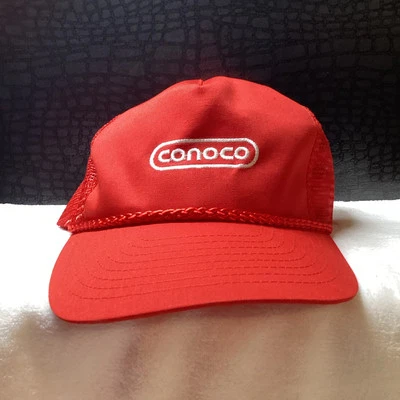 Vintage CONOCO Embroidered Red Snapback Cap - Image 1 of 2