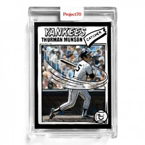 2021 Project70® #41 ⚾️ 1992 Thurman Munson Topps by Joshua Vides ⚾️ NY Yankees - Picture 1 of 2