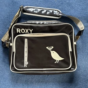 Roxy Vintage 90s Vinyl Rare Brown Strap Bag - Picture 1 of 24