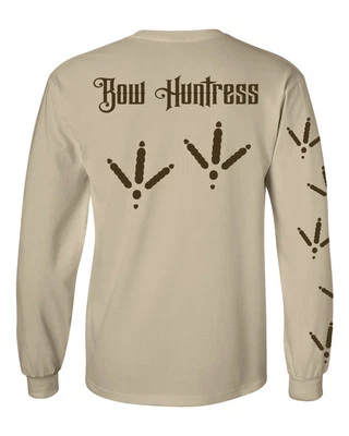 Bow Huntress Women's Long sleeve hunting t shirt,turkey hunting,compound bow,