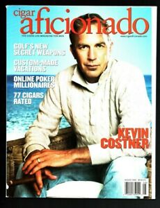 2008 July / August Cigar Aficionado Magazine - Kevin Costner, Golf's New Weapons
