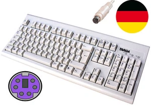 TARGA PS/2 PS2 TASTATUR DEUTSCH QWERTZ DOS WINDOWS 95 98 2000 XP 7 8 10 M301 - Bild 1 von 3