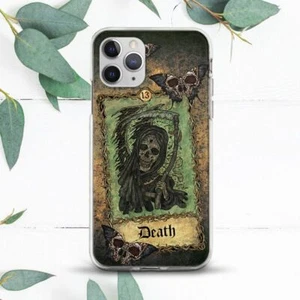 Grunge Creepy Dark Tarot Death Case For iPhone 8 X SE 11 12 13 14 15 Pro Max XR - Picture 1 of 1