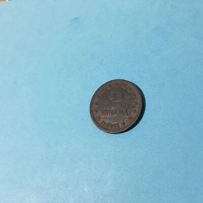 YUGOSLAVIA  2 DINARA 1945  KM # 27 F-VF. - Image 1 of 3