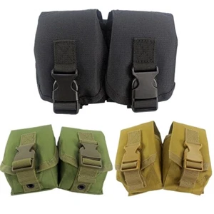 Bolsa táctica MOLLE doble frag para granadas de caza fragmentación estuche portador de granadas - Imagen 1 de 13