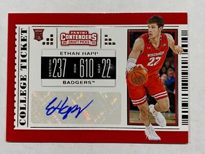 2019-20 Panini Contenders Draft Picks College Ticket Ethan Happ #117 Auto - Picture 1 of 2