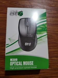 New BT M309 Digital Optical Mouse Wired USB High Precision 3 Button 2 Handed - Picture 1 of 2