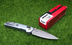 Kershaw Mini Iridium Folding Knife 3" Plain Edge D2 Blade Aluminum Handle - 2051 - Picture 1 of 10