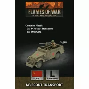 Flames of War Soviet M3 Scout Transport New - Picture 1 of 1