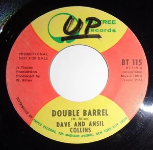 Dave & Ansil Collins 45 RPM Record - Double Barrel / Double Barrel (Edited) A5 - Picture 1 of 2