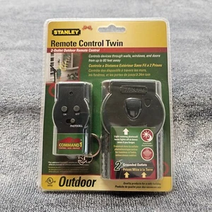 Stanley Remote Conterol Twin 2 outlet Ouutdoor 80 ft range Item# 56326 NEW - Picture 1 of 13