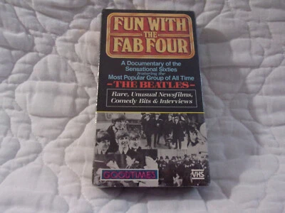 FUN WITH THE FAB FOUR VHS NEW BEATLES DOCUMENTARY PAUL MCCARTNEY JOHN LENNON - Image 1 of 4