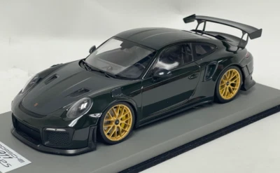 1/18 Minichamps Porsche 911 "991.2" GT2 RS Verde con Ruedas Doradas Cuero AB026 Foto 1 de 4