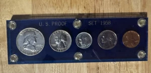 1958 US Proof Set in Capital Holder - Blue - Picture 1 of 2