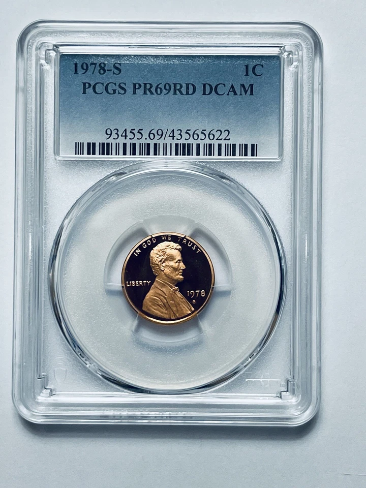 1978-S Lincoln Memorial Reverse Cent PCGS PR69RD DCAM - Image 1 of 4
