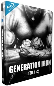 GENERATION IRON 1 & 2 *Lt Ed 2 Disc STEELBOOK / Schwarzenegger* NEW RB Blu Ray - Picture 1 of 1