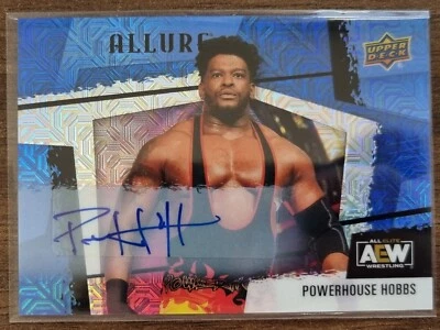 2022 AEW Powerhouse Hobbs BLUE LINE AUTO /35 ALLURE Trading Card #85844 - Image 1 of 2