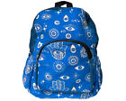 Large Evil Eye Pattern Backpack Handmade Boho Festival Accessory Yoga Hamsa Bags