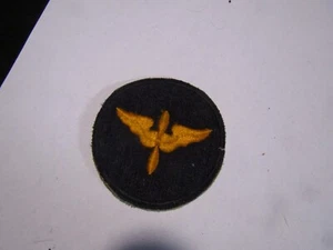 ORIGINAL MILITARY PATCH SEW ON WW2 ERA NO GLOW US ARMY AVIATION CADET BLACK - Picture 1 of 2