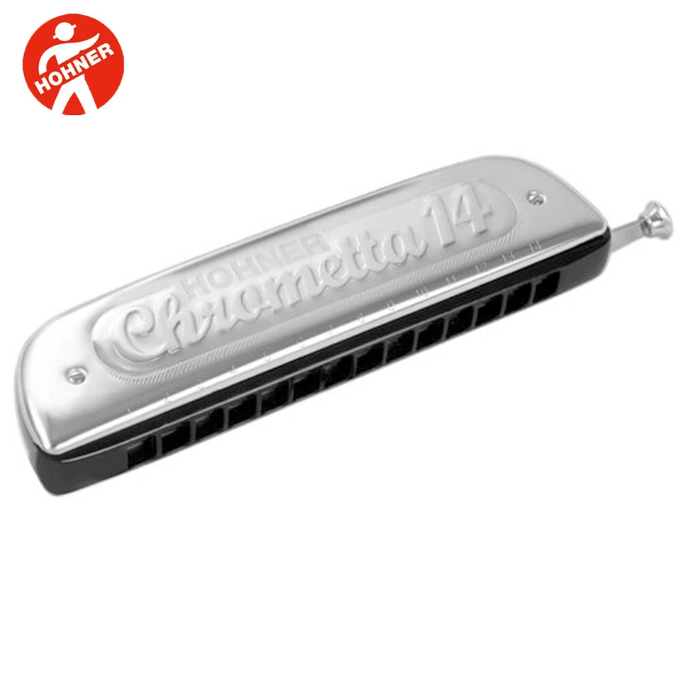 Hohner 257-C Chrometta 14 Key of C 14 Hole Brass Chromatic Harmonica - Image 1 of 1