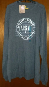 Carhartt Lubbock USA Langarm T-Shirt 103847-026 4XL Reg + Free A18 Strickmütze. - Bild 1 von 4