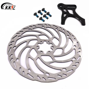KKE 220MM Rear Brake Disc & Rotor Bracket Fit SurRon Light Bee X 2019-2024 Black - Picture 1 of 14