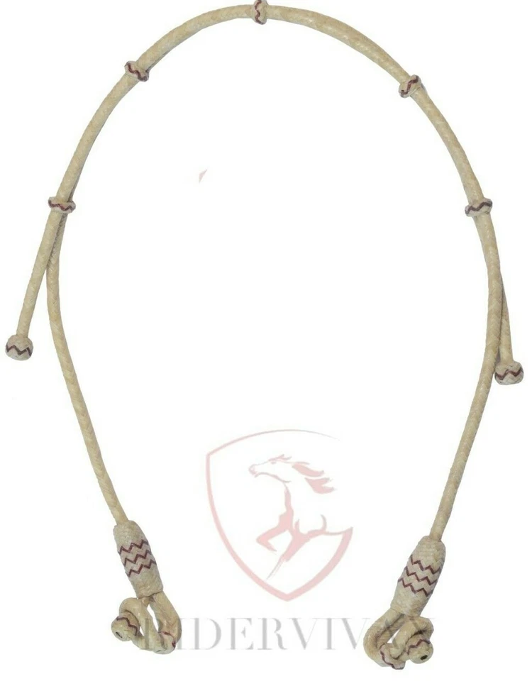 Percha Bosal Natural, Percha Bosal Trenzada a Mano Natural y Castaño Tejido de Cereza Foto 1 de 1