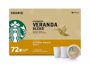 Starbucks Veranda Blend Ground Coffee, Blonde Roast (72 K-Cups) - Picture 1 of 3