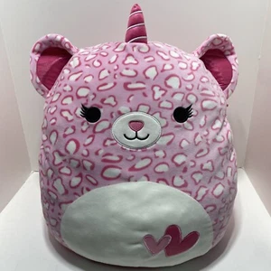 Squishmallows 16" Plush Doreen The Cheetah-Corn Cheetah Unicorn Valentines Day - Picture 1 of 5