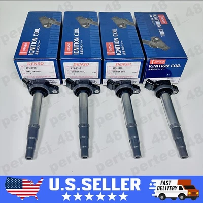 4X DENSO Ignition Coil For Denso 90919-02258 673-1310 Toyota Corolla Prius 1.8L - Image 1 of 4