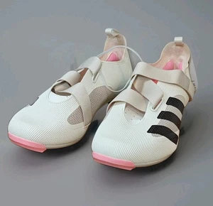 Adidas The Indoor Unisex Ciclismo Ciclismo Zapatos Off White Sombra Granate - Talla 10 - Imagen 1 de 8