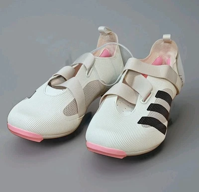 Adidas The Indoor Unisex Cycling Biking Shoes Off White Shadow Maroon - Size 10 - Image 1 of 4