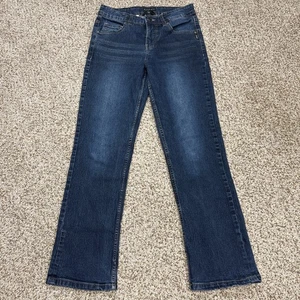 Silver Jeans Co. Zane Denim Jeans Adjustable Waist Dark Wash Kids Size 12 - Picture 1 of 17