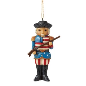 Jim Shore Heartwood Creek amerikanischer Nussknacker hängendes Ornament - Bild 1 von 3